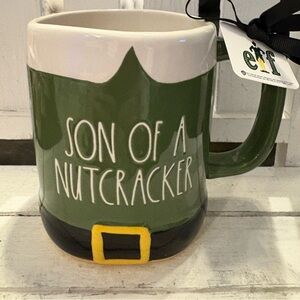 ELF Festive Green and Black Mug